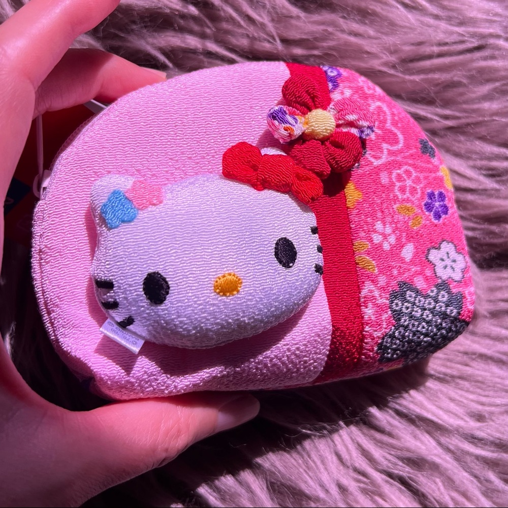 Hello Kitty Traditional Japanese Coin Purse, Valentines Gift!